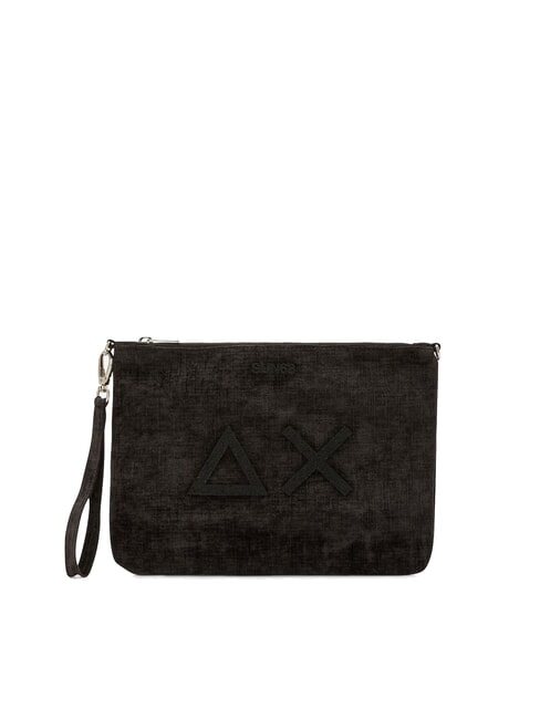 SUN68 VELVET Pochette en polyserine et bandoulière noir - Sacs pour Femme