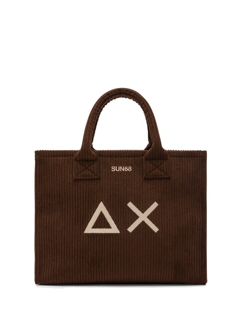 SUN68 CALI CORDUROY Sac à main avec bandoulière marron - Sacs pour Femme