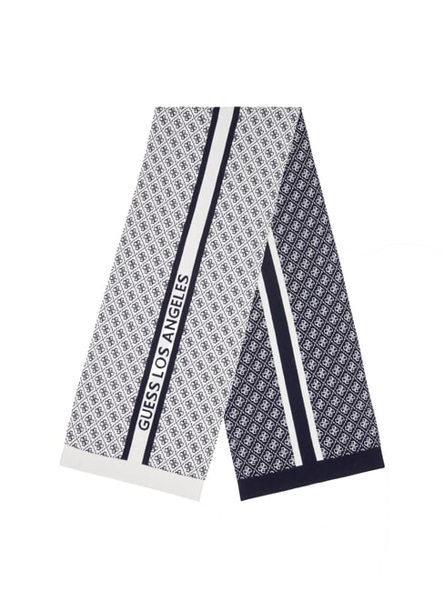 GUESS SEVYN 4G LOGO Foulard 4 g de crème et de bleu - Écharpes
