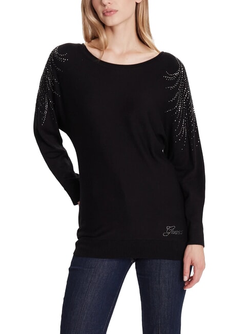 GUESS BAT SLEEVE LORETTA Pull col bateau coupe décontractée jetbla - Chandails pour femmes