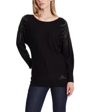 GUESS BAT SLEEVE LORETTA Pull col bateau coupe décontractée jetbla - Chandails pour femmes - 1