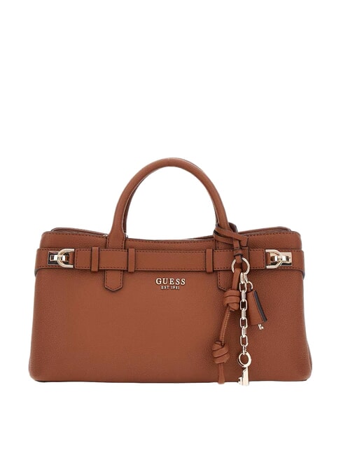 GUESS GREGORIA Sac à main moyen avec bandoulière COGNAC - Sacs pour Femme