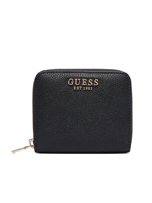 GUESS GREGORIA Petit portefeuille zippé NOIR - Portefeuilles Femme