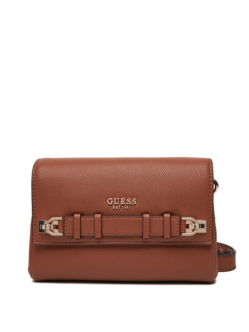 GUESS GREGORIA Sac à bandoulière avec rabat COGNAC - Sacs pour Femme