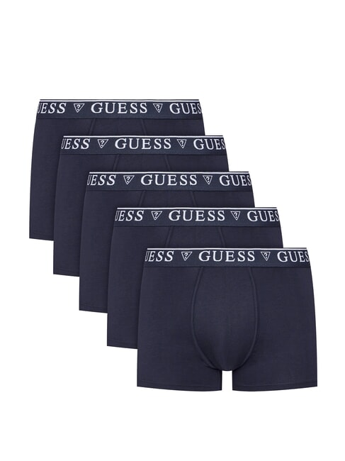 GUESS LOGO CLASSIC 5 boxers multicolores smartblue - Slip homme
