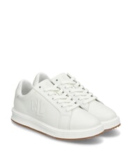 RALPH LAUREN AINSLEY Baskets en cuir avec logo cousu - Chaussures Femme