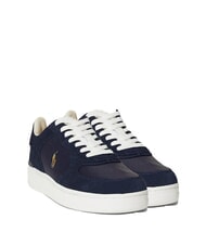 RALPH LAUREN MASTERS COURT Baskets avec empiècements en cuir suédé - Chaussures Homme
