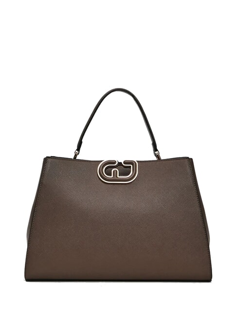 GAUDÌ DEMY WINTER L Sac à main avec bandoulière en cuir saffiano taupe - Sacs pour Femme