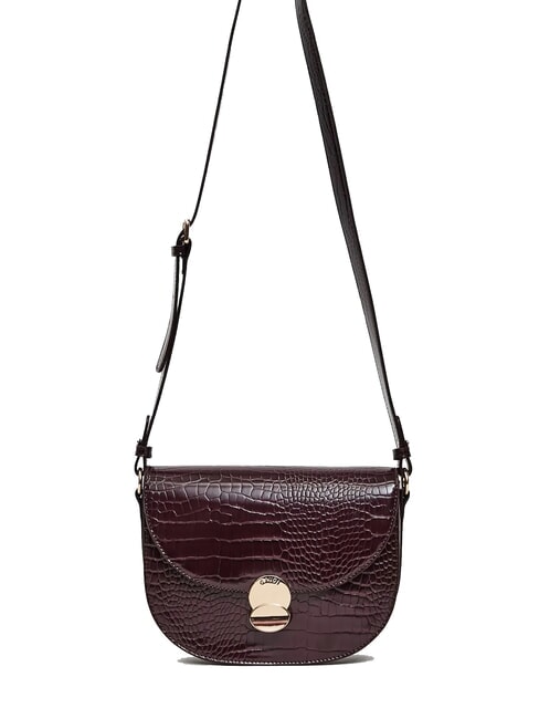 GAUDÌ EVELYN COCCO Sac à bandoulière imprimé de taille moyenne vin - Sacs pour Femme