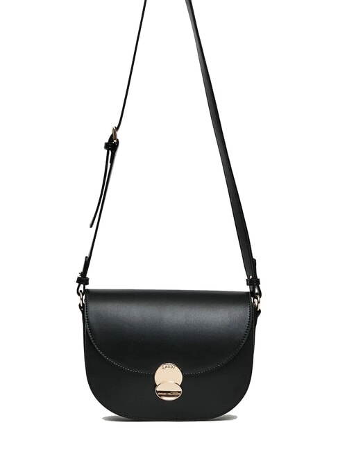 GAUDÌ EVELYN Sac à bandoulière moyen avec rabat NOIR - Sacs pour Femme