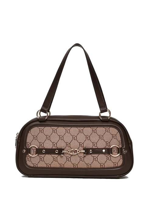 GAUDÌ NEW DIAZ Sac à poignée supérieure avec logo jacquard bronzage - Sacs pour Femme
