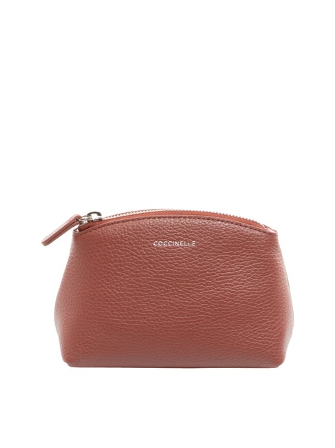 COCCINELLE AGATEA Trousse de beauté en cuir Brandy - Pochettes & Trousses