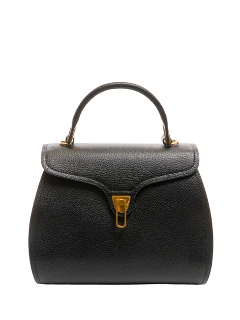 COCCINELLE MARVIN Sac à main en cuir avec bandoulière Noir - Sacs pour Femme