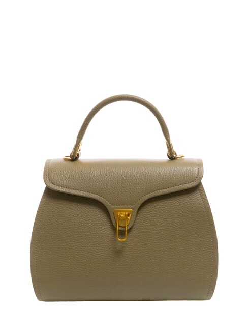 COCCINELLE MARVIN Sac à main en cuir avec bandoulière vert laurier - Sacs pour Femme