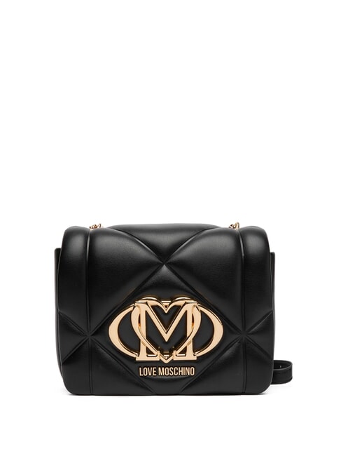 LOVE MOSCHINO EMBOSSED Mini sac à bandoulière Noir - Sacs pour Femme