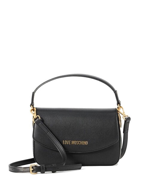 LOVE MOSCHINO CHUNKY TAB Sac à rabat et bandoulière Noir - Sacs pour Femme