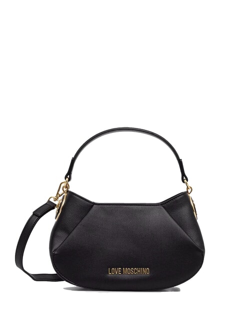 LOVE MOSCHINO CHUNKY TAB Petit sac à main avec bandoulière Noir - Sacs pour Femme