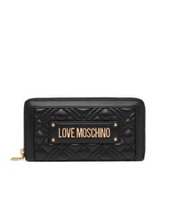 LOVE MOSCHINO QUILTED Grand portefeuille zippé - Portefeuilles Femme