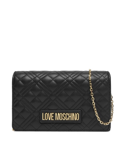 LOVE MOSCHINO SMART DAILY Pochette avec bandoulière en métal Noir - Sacs pour Femme