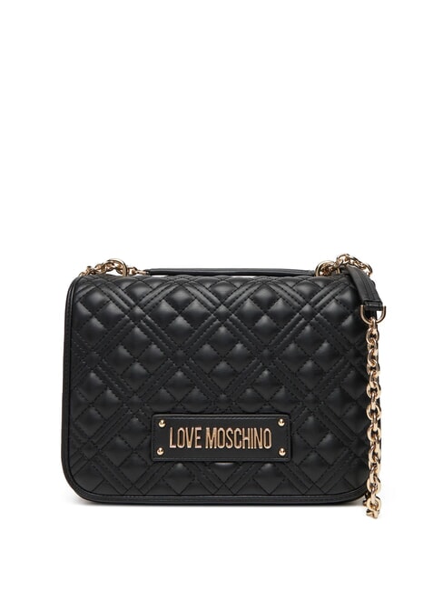 LOVE MOSCHINO QUILTED Sac bandoulière double fonction Noir - Sacs pour Femme