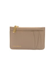 COCCINELLE ROUNDED PRINTED Porte-cartes plat en cuir avec zip - Portefeuilles Femme