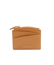 COCCINELLE ROUNDED PRINTED Petit porte-cartes en cuir avec zip - Portefeuilles Femme