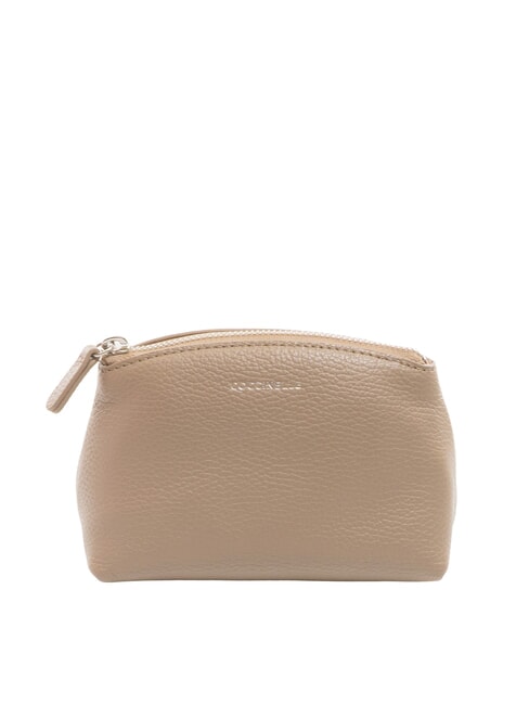 COCCINELLE AGATEA Trousse de beauté en cuir taupe chaud - Pochettes & Trousses