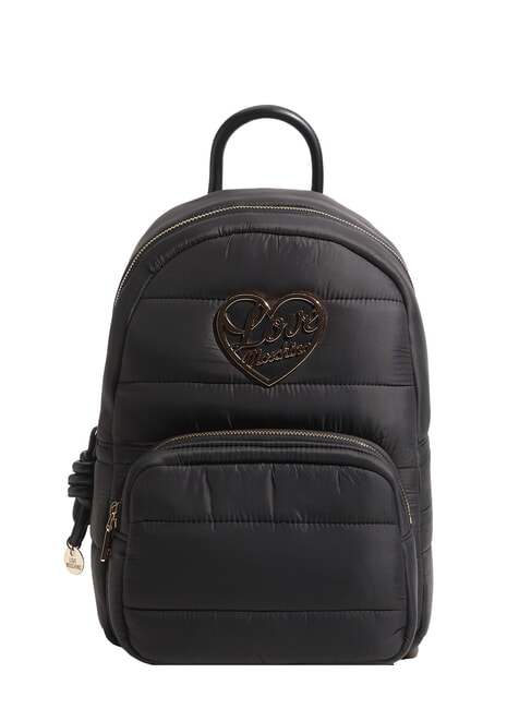LOVE MOSCHINO AIR WAVE Sac à dos bouffant avec poche Noir - Sacs pour Femme