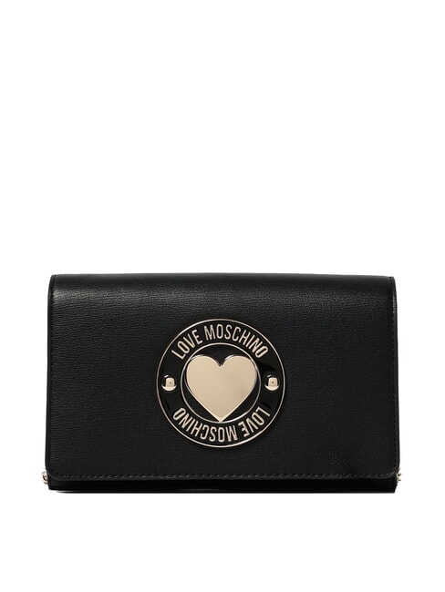 LOVE MOSCHINO SMART DAILY Pochette avec bandoulière en métal Noir - Sacs pour Femme
