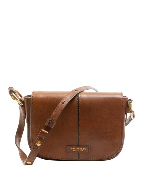 THE BRIDGE FAENTINA FAENTINA Mini poteau en cuir MARRON - Sacs pour Femme