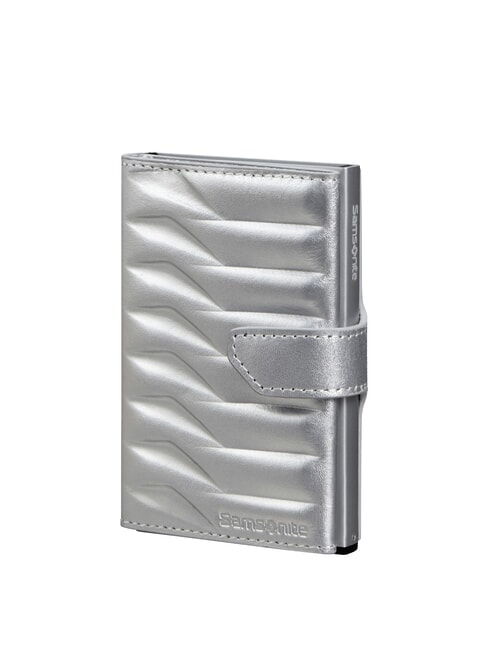 SAMSONITE ALU FIT Portefeuille avec porte-cartes coulissant ARGENT - Portefeuilles Homme
