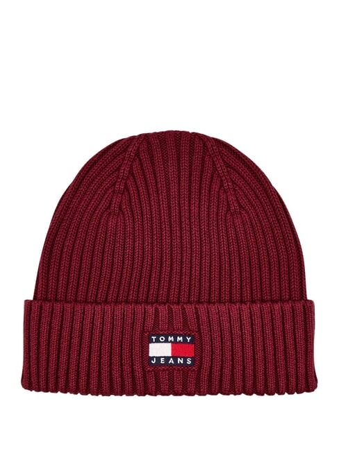 TOMMY HILFIGER TJM HERITAGE chapeau en coton vin rouge - Bonnets