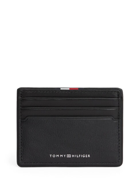 TOMMY HILFIGER TH CORP Porte-cartes en cuir le noir - Portefeuilles Homme