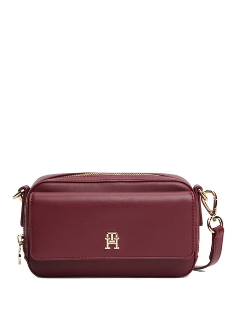 TOMMY HILFIGER TH ICON Mini sac à bandoulière rouge profond - Sacs pour Femme
