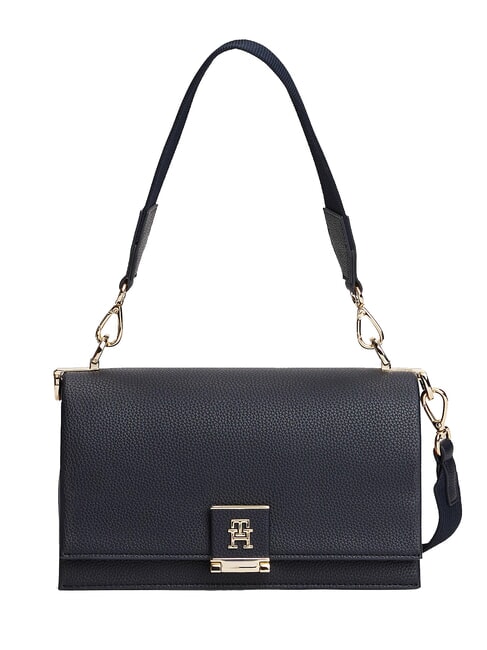 TOMMY HILFIGER TH HER Sac à bandoulière, avec bandoulière bleu sidéral / noir - Sacs pour Femme