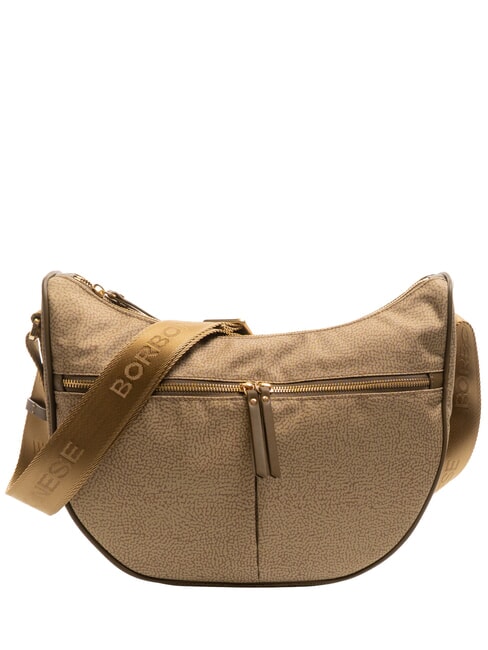 BORBONESE LUNA BAG Flexos Zip pétrole vert - Sacs pour Femme