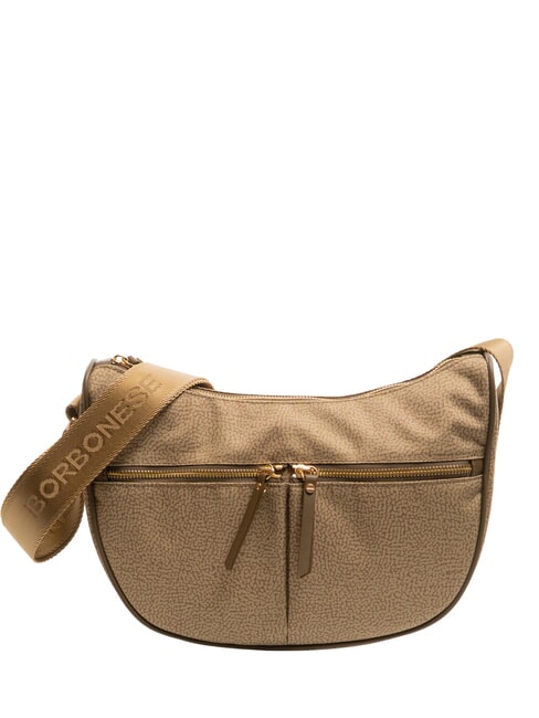 BORBONESE LUNA BAG M Flexos Zip pétrole vert - Sacs pour Femme