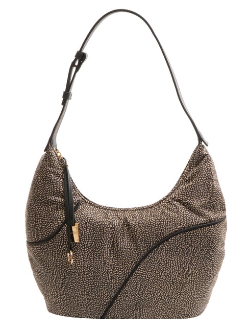 BORBONESE TENNIS  Sac bandoulière hobo OP / NATUREL / NOIR - Sacs pour Femme