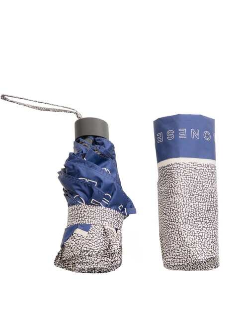 BORBONESE SUPER MINI Parapluie pliant bleu klein/naturel op - Parapluies