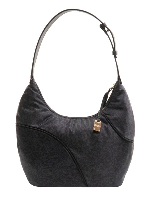 BORBONESE TENNIS  Sac bandoulière hobo noir foncé - Sacs pour Femme