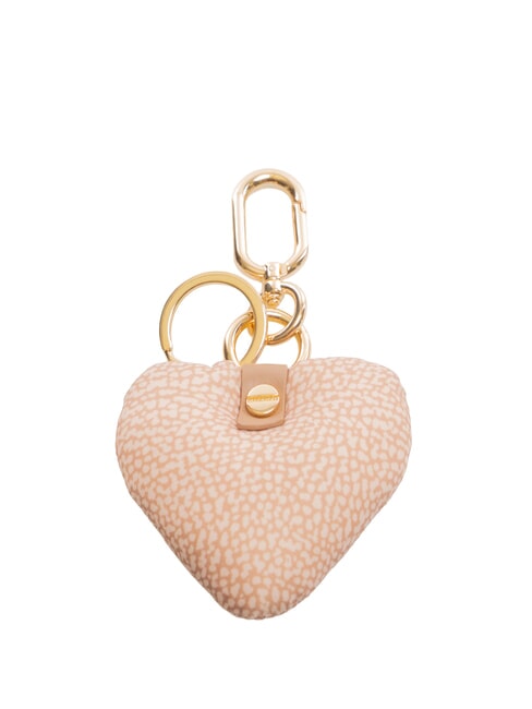 BORBONESE KEYRING Cuore Porte-clés avec breloque mauve - Porte-clés
