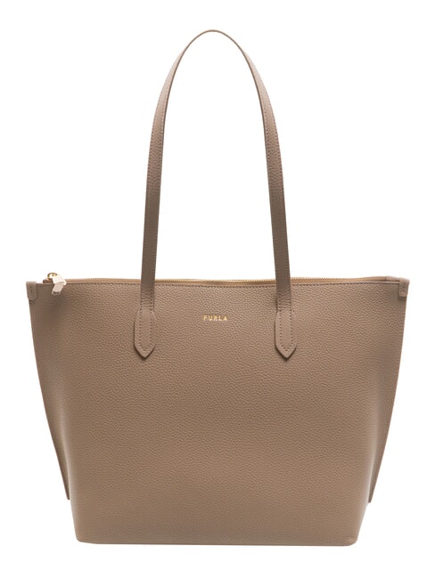 FURLA CLASSIC Sac cabas en cuir taupe - Sacs pour Femme