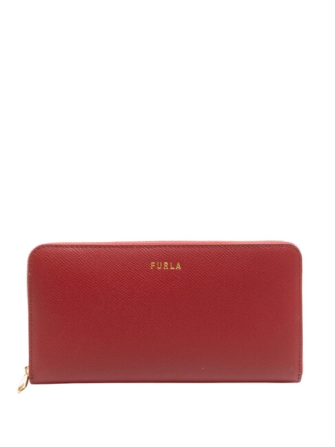 FURLA GARDENIA Grand portefeuille en cuir zippé laque - Portefeuilles Femme