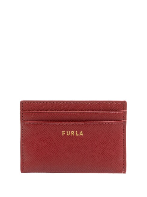 FURLA GARDENIA Porte-cartes en cuir imprimé Andromeda laque - Portefeuilles Femme