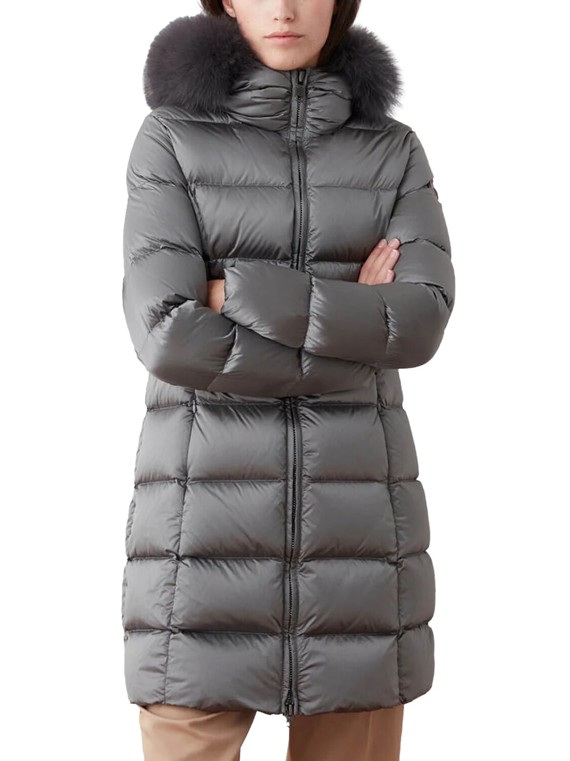 Colmar Deluxe Doudoune Longue À Capuche Acier Foncé-Acier Foncé