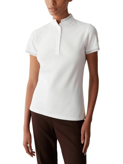 COLMAR MONDAY Polo à manches courtes en piqué extensible blanc - chemise polo