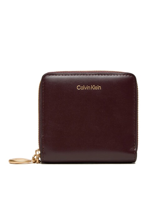 CALVIN KLEIN ENGRAVED  Petit portefeuille en cuir truquer - Portefeuilles Femme
