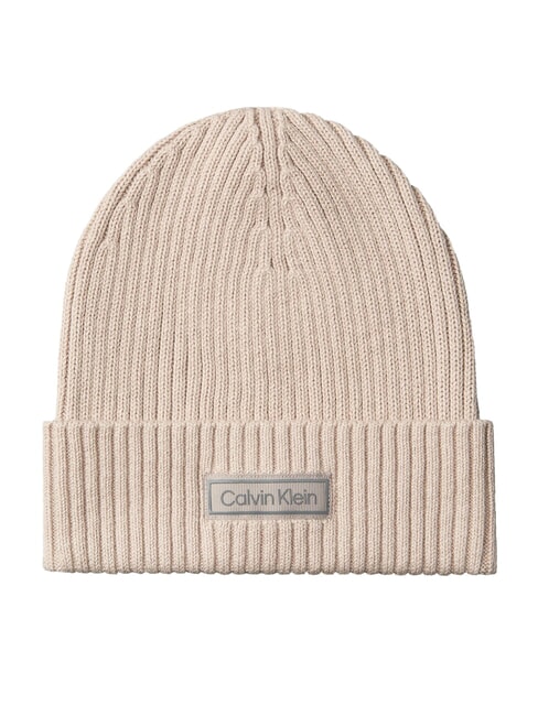 CALVIN KLEIN PATCH CHUNKY RIB  Capuchon château - Bonnets
