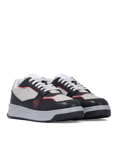 PIQUADRO URBAN  Baskets noir/gris/rouge - Chaussures Homme