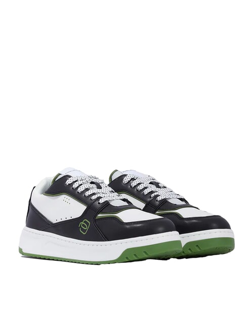 PIQUADRO URBAN  Baskets noir/blanc/vert - Chaussures Homme